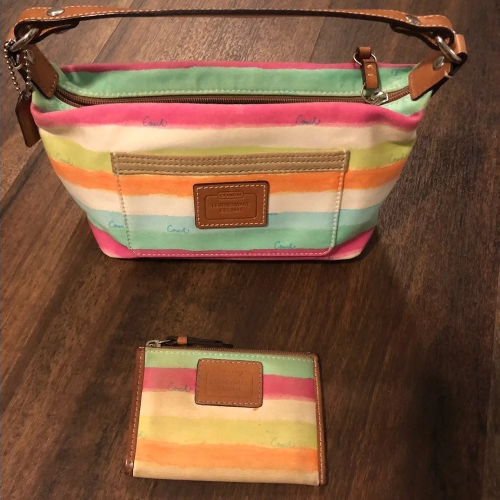 Coach baguette handbag